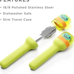Zoku Utensils & Accessories|Dishes, Utensils & Food Containers*- Kids Pocket Utensil Set, Green Dino