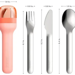 Zoku Utensils & Accessories|Dishes, Utensils & Food Containers*- Pocket Utensil Set, Peach