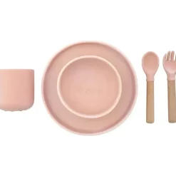 Zoli Plates & Bowls|Dishes, Utensils & Food Containers*- 5Pk Silicone Kids Dishware Set, Rose Pink