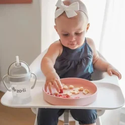 Zoli Plates & Bowls|Dishes, Utensils & Food Containers*- 5Pk Silicone Kids Dishware Set, Rose Pink