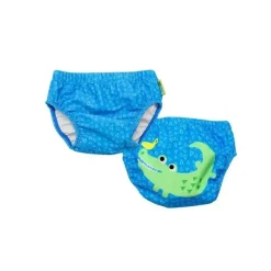 Zoocchini Swim Diapers*- Baby Knit Swim Diaper 2Pk Set, Aidan The Alligator
