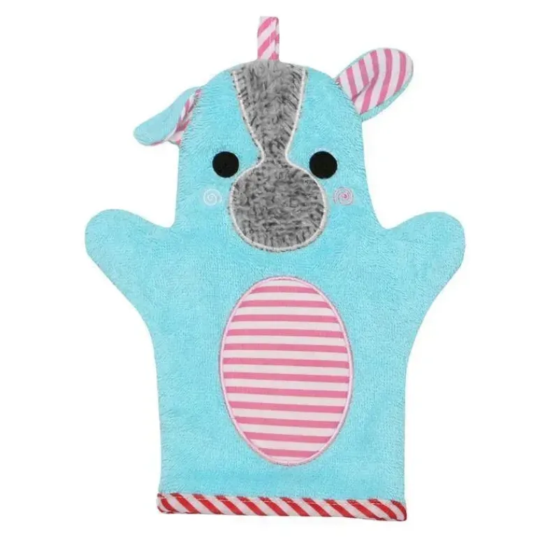 Zoocchini Baby Washcloths*- Baby Snow Terry Bath Mitt, Yorkie 0/18M