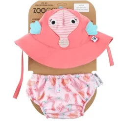 Zoocchini Baby Swimming Clothes*- Baby Swim Diaper & Sun Hat Set, Sally The Seahorse