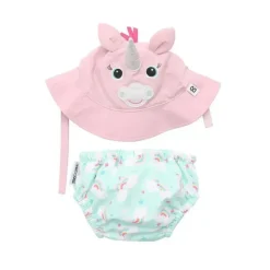 Zoocchini Swim Diapers*- Baby Swim Diaper & Sun Hat Set, Allie The Alicorn