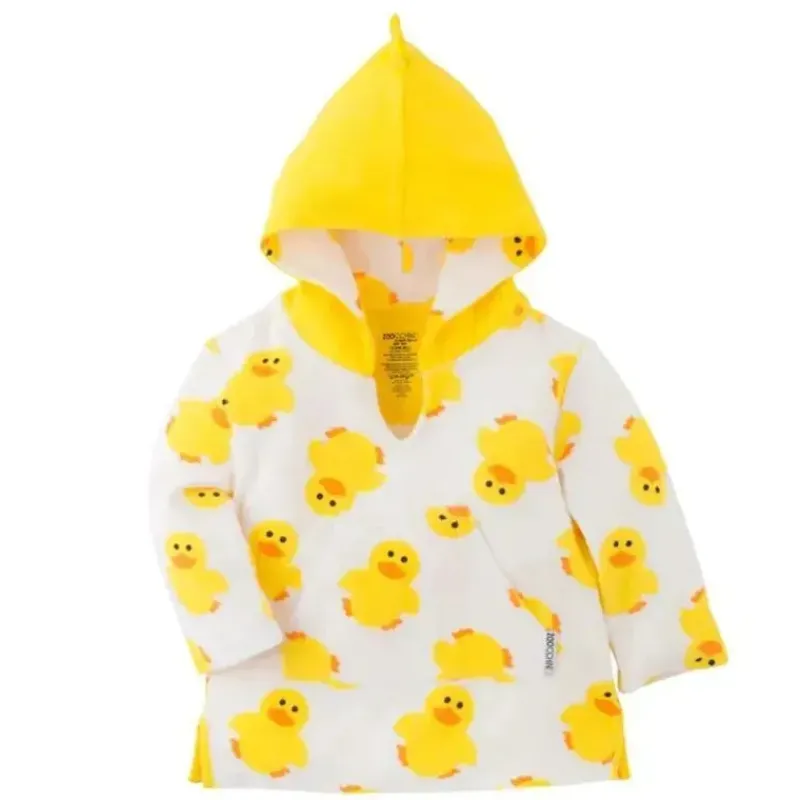 Zoocchini Baby Swimming Clothes*- Baby Terry Swim Coverup UPF50+, Duck