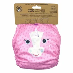 Zoocchini Swim Diapers*- Cloth Diaper Alicorn With 2Pk Insert One Size