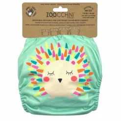 Zoocchini Swim Diapers*- Cloth Diaper Hedgehog With 2Pk Insert One Size