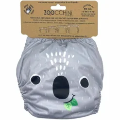 Zoocchini Swim Diapers*- Cloth Diaper Koala With 2Pk Insert One Size