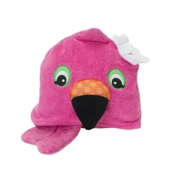 Zoocchini Baby Bath Towels*- Kids Hooded Towel, Flamingo