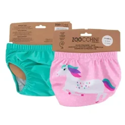 Zoocchini Swim Diapers*- Knit Swim Diaper, 2 Pc Set, Unicorn, 12-24M