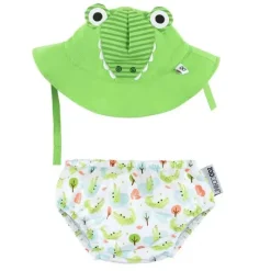 Zoocchini Swim Diapers*- Swim Diaper & Sun Hat Set, Aidan The Alligator